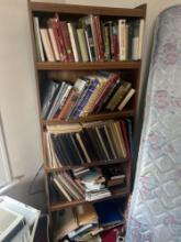 bookcase and books. (upstairs)