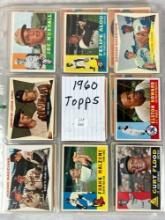 (125) 1960 Topps Baseball + (10) 1960 Baseball Greats