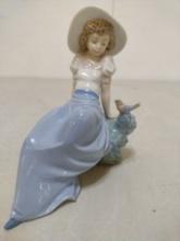 Lladro NAO Listening to the Birds song Porcelain Statue