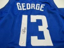 Paul George of the LA Clippers signed autographed basketball jersey PAAS COA 371