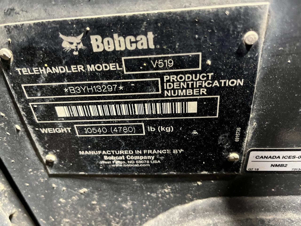2019 Bobcat V519 Vershandler Telehandler