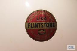 Flintstone vintage porcelain enamelware baking pan