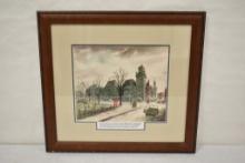 Walter Chapman WWII Framed Painting