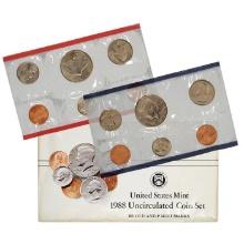 1988 United States Mint Set, 10 Coins Inside! No Outer Envelope