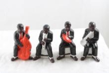 Black Americana Jazz Band Porcelain Figurines