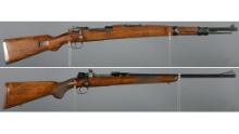 Two Mauser Pattern Bolt Action Rifles