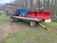 16' Flat Hay Wagon