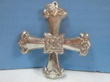 2012 Annual Reed & Barton Sterling Silver Christmas Cross Ornament-Wgt. 13.8G+/-, Ret. $379.95