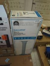 Architectural Mailboxes Callaway Adjustable, Aluminum, Top Mount, Mailbox Post, White, Retail Price