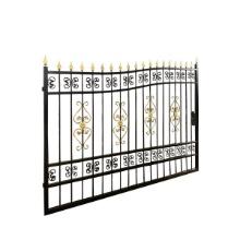 NEW SUPPORT EQUIPMENT NEW 20-ft Bi-Parting Deluxe Wrought Iron Ornamental Gate, 100% Solid Forged
