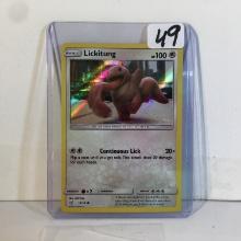 Collector 2019 Pokemon Basic Lickitung HP100 Continous Lick Pokemon Game Card 16/18