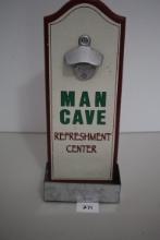 Man Cave Refreshment Wall Hanging, 14" x 5 1/2"