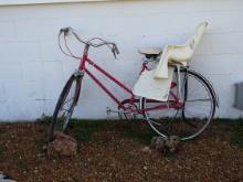 Vintage bike with child seat